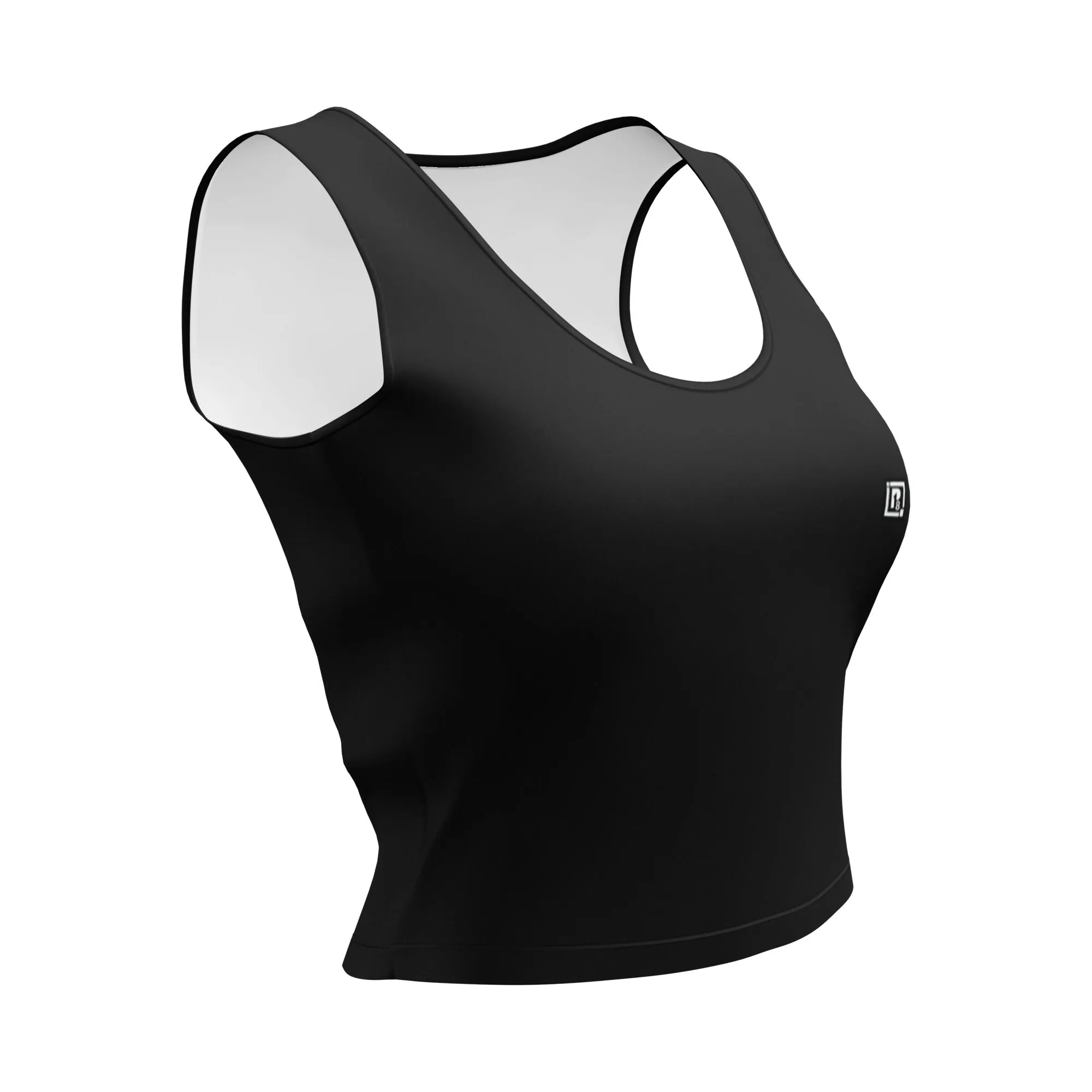 Women's Classic Black Crop Tank Top