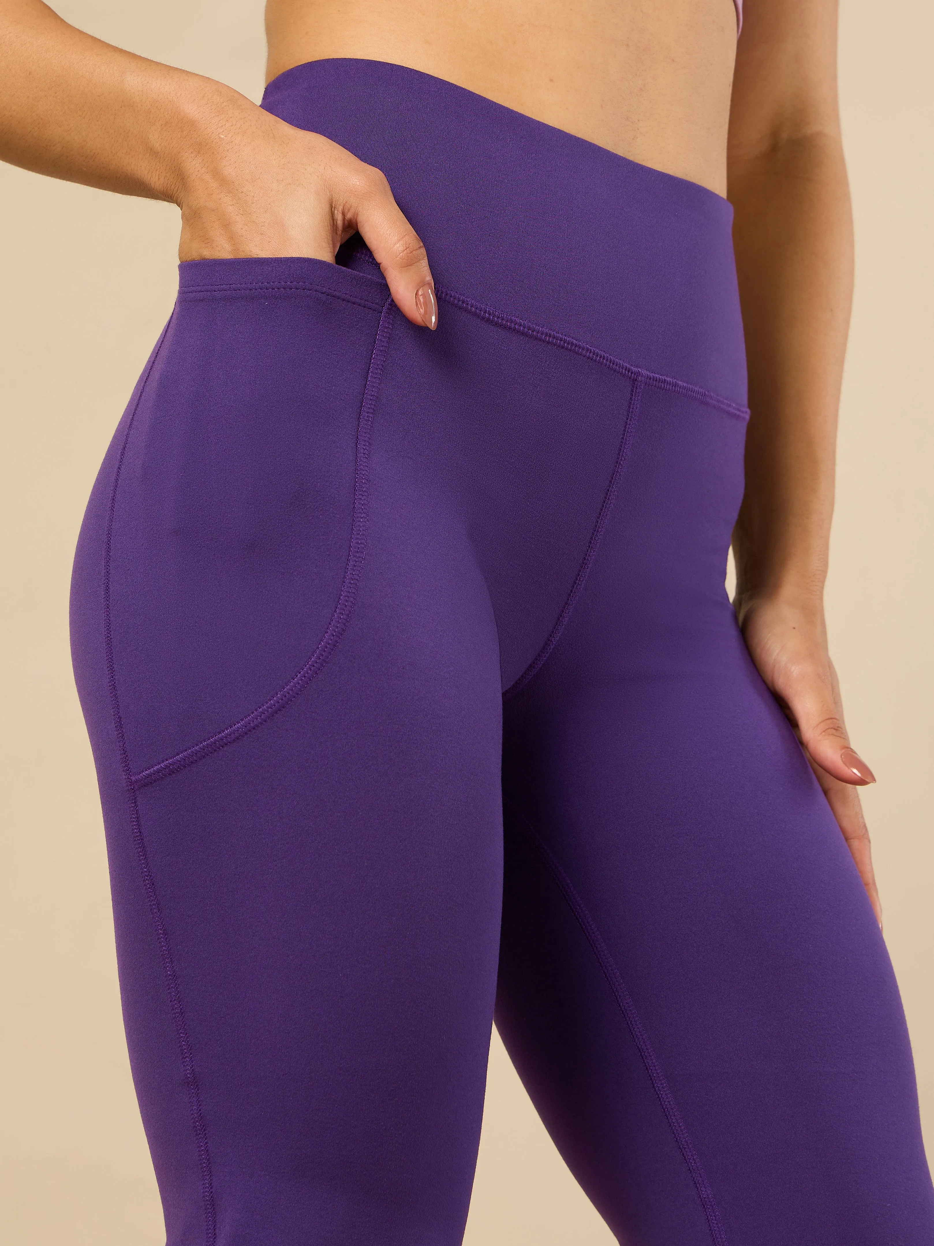 Women's COMFlex Purple Performance Flare Pants