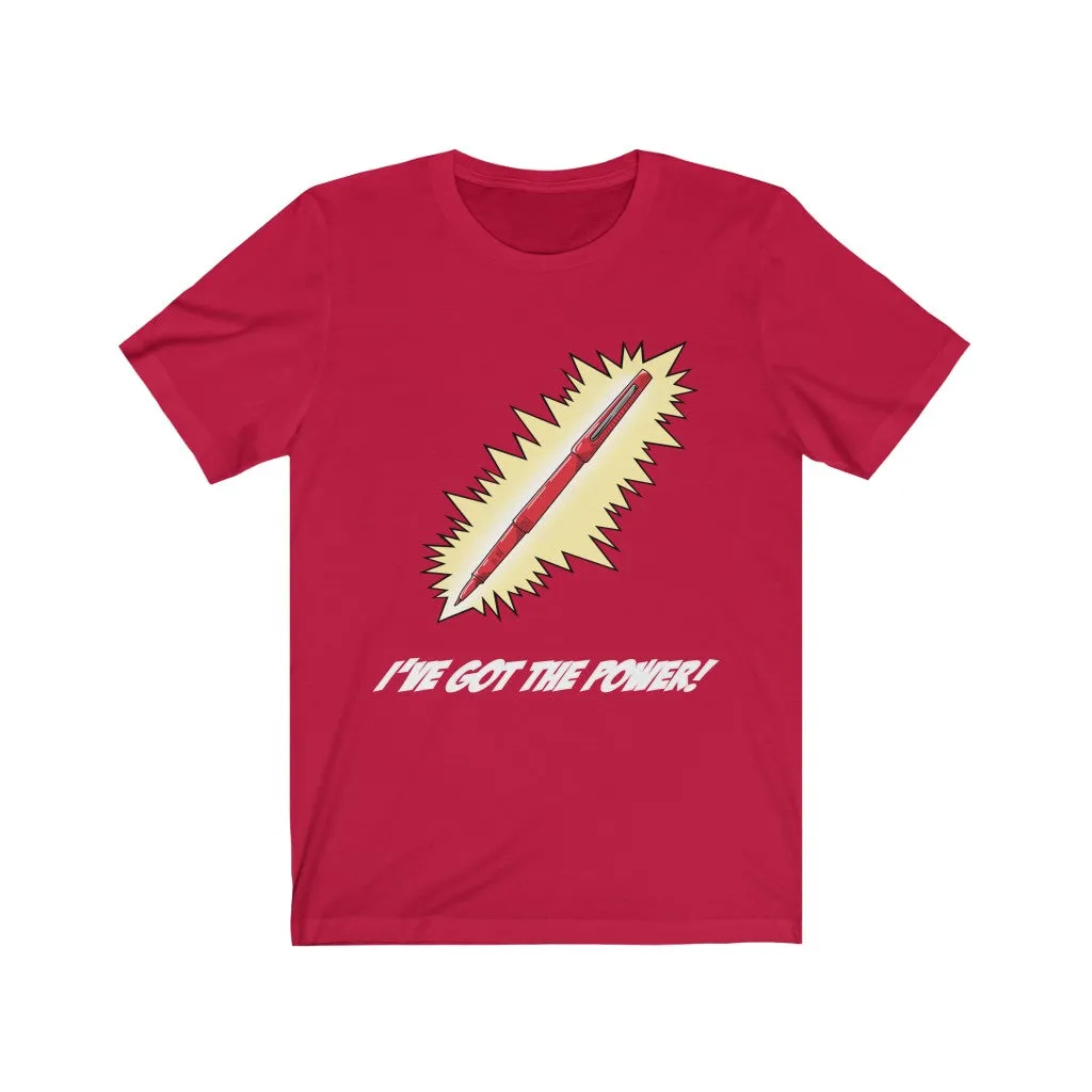 Women's Red Pen Power Jersey T-shirt