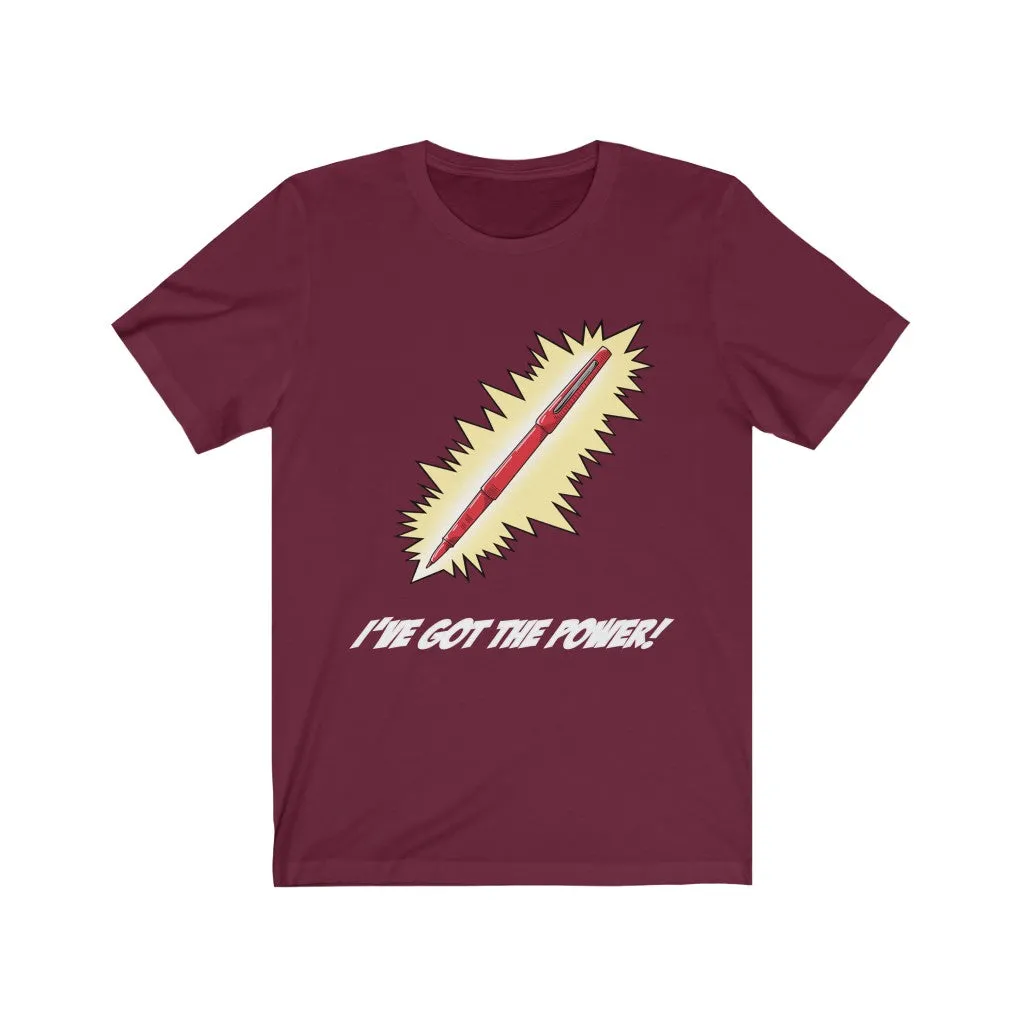Women's Red Pen Power Jersey T-shirt
