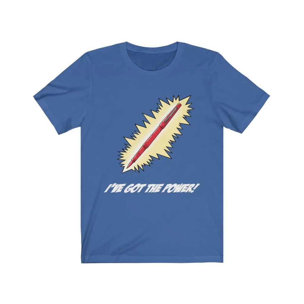Women's Red Pen Power Jersey T-shirt