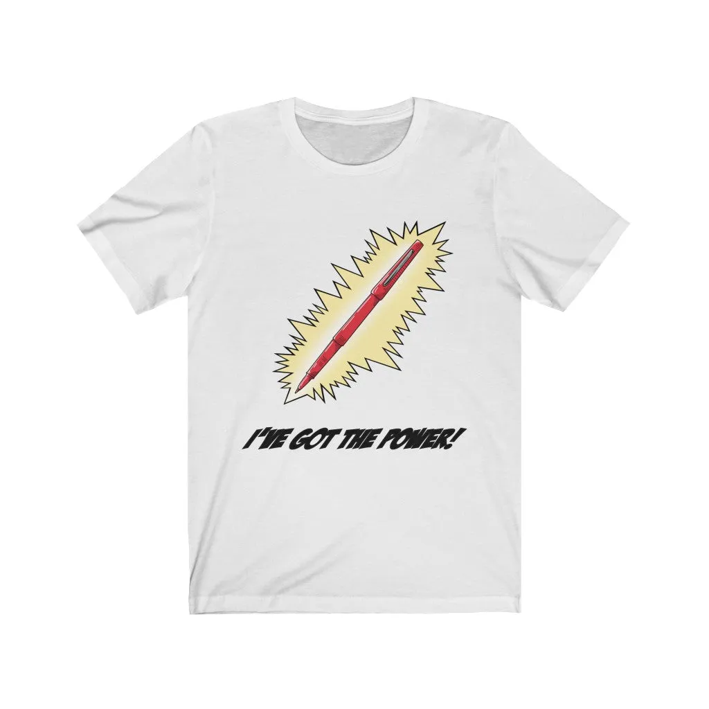 Women's Red Pen Power Jersey T-shirt