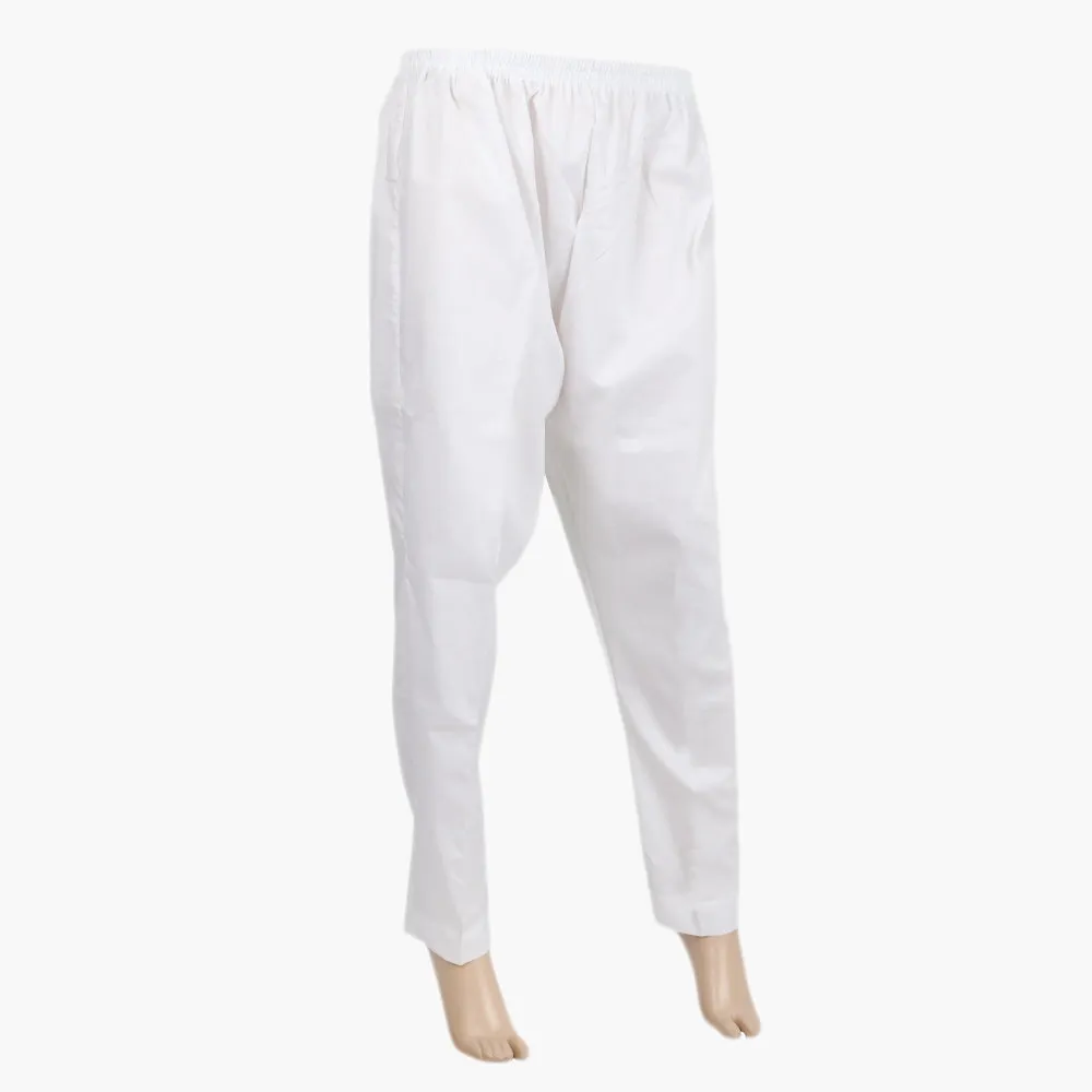 Women's Stretchable Trouser - White