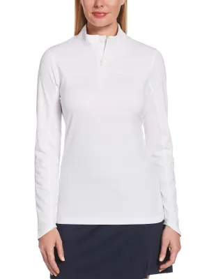 Womens Sun Protection Jacquard Block Shirt