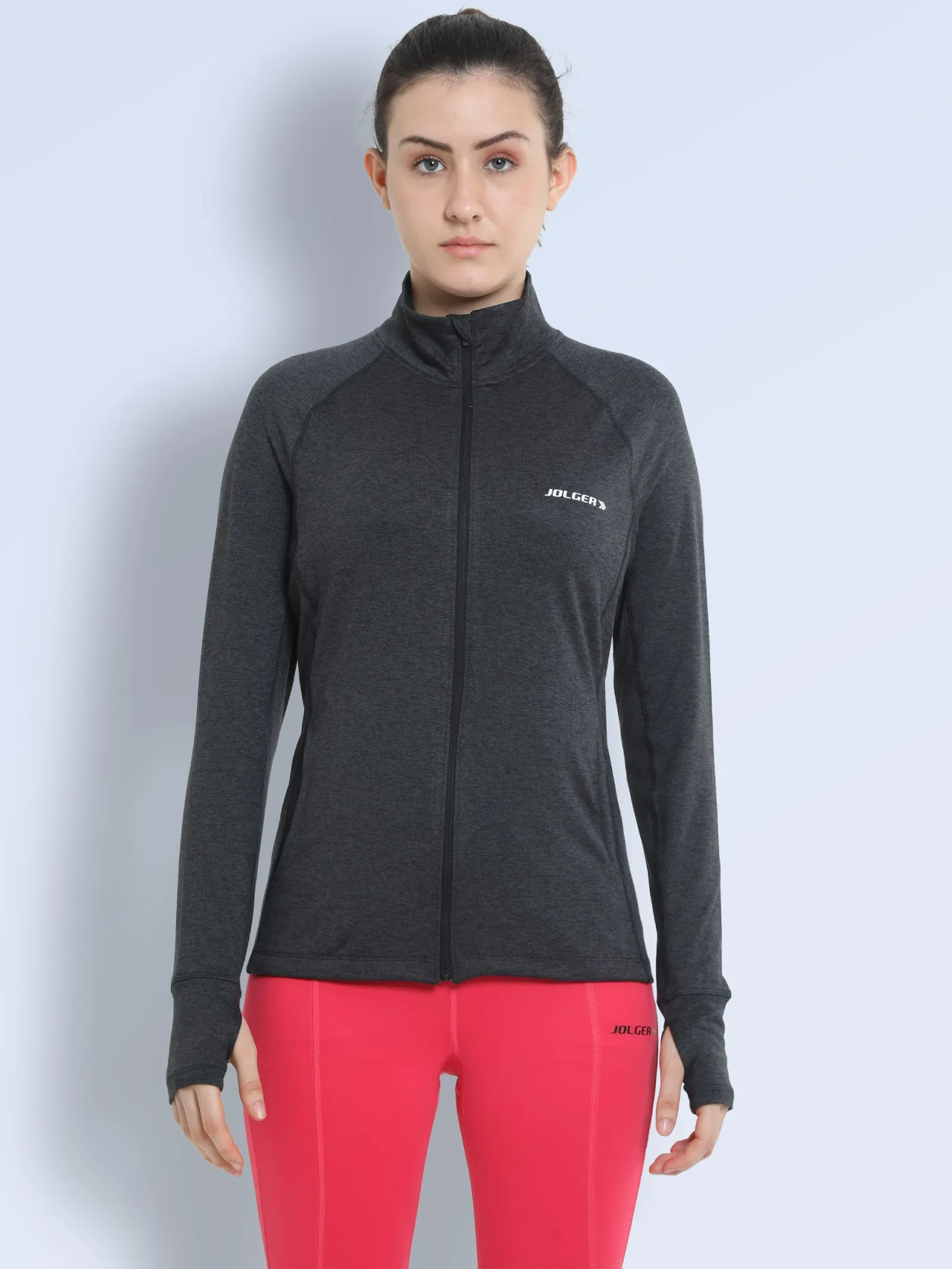 Women's UPF 50  Sun Protection High Neck Zipper Jacket