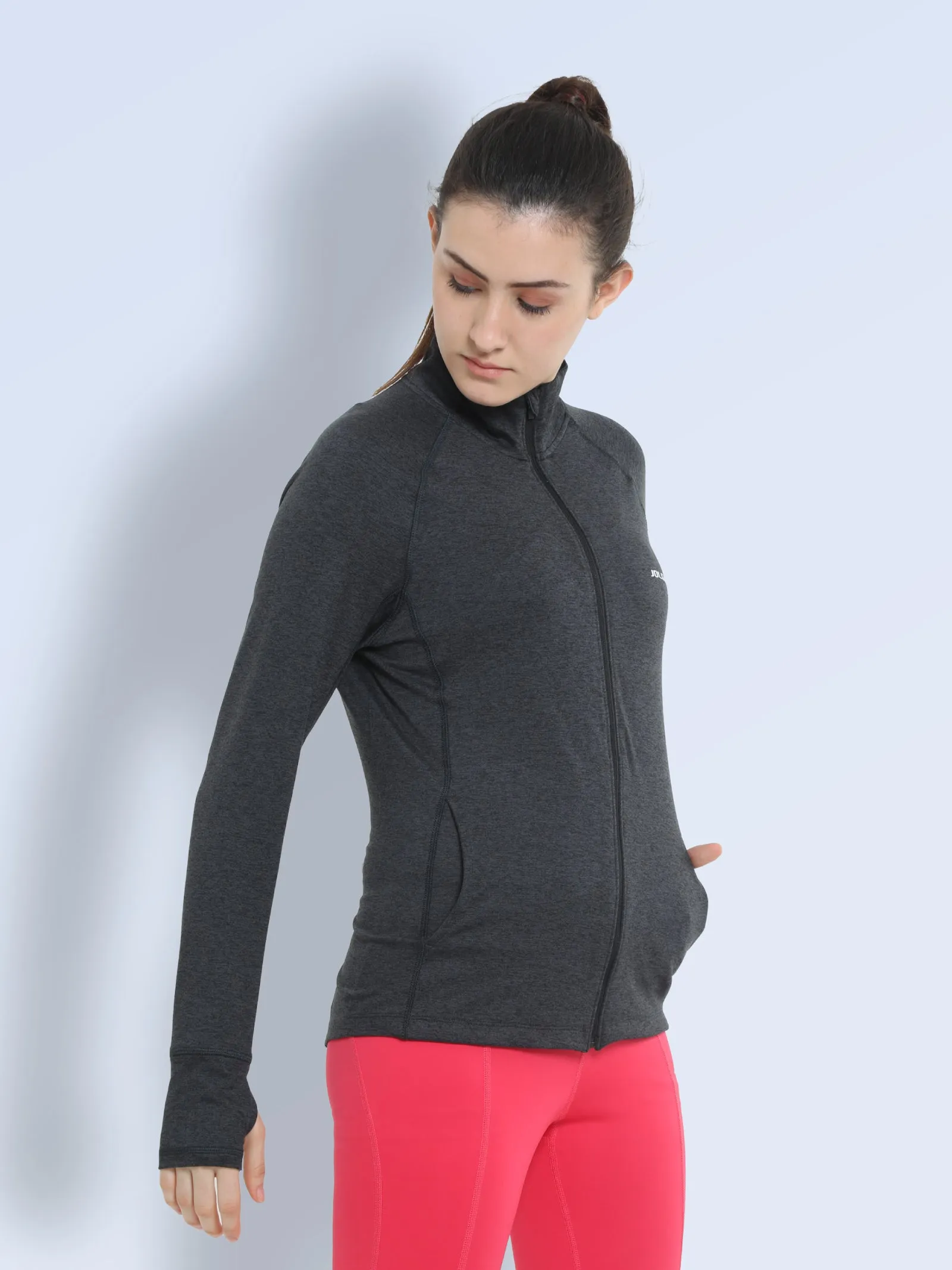 Women's UPF 50  Sun Protection High Neck Zipper Jacket