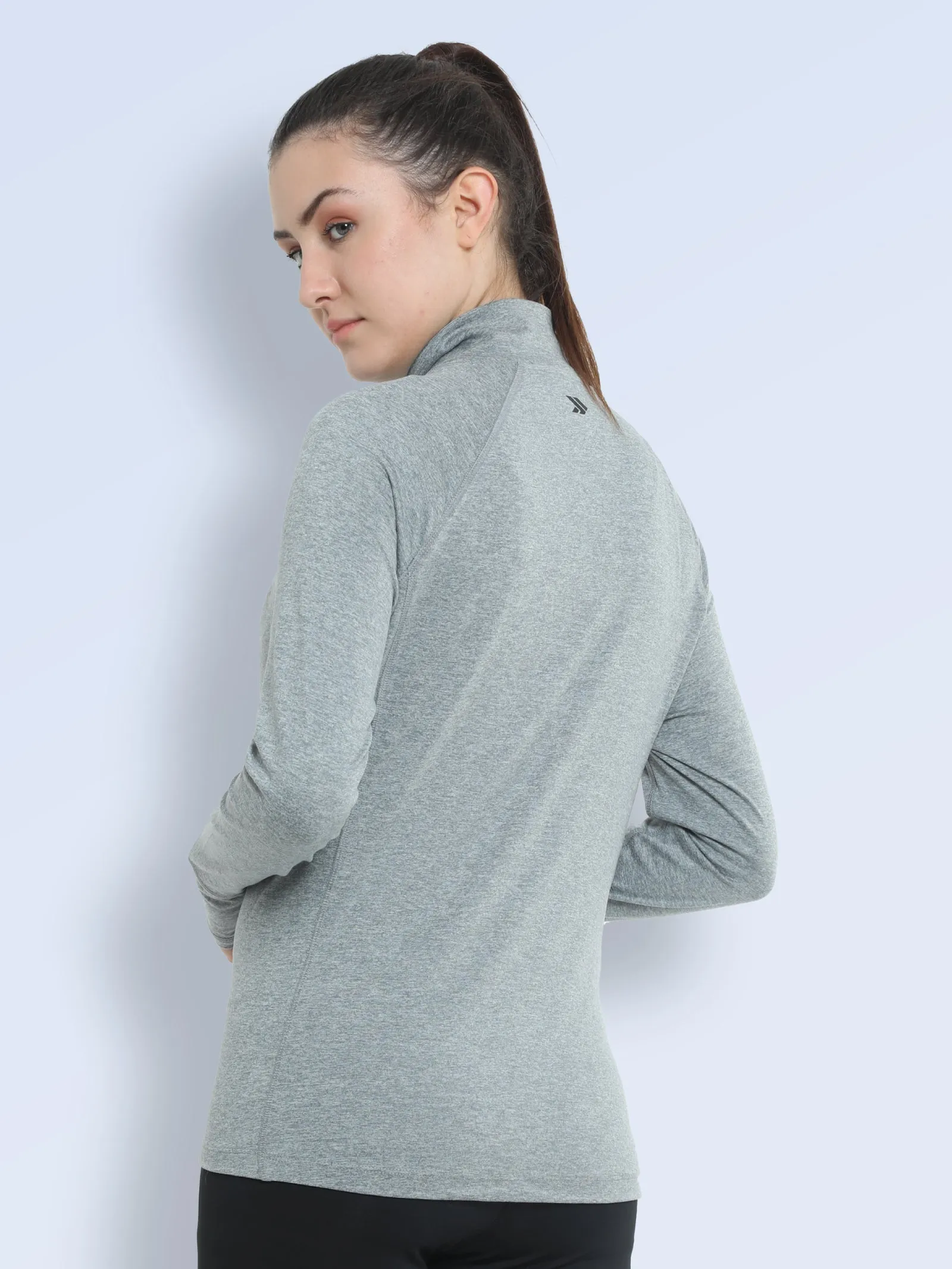 Women's UPF 50  Sun Protection High Neck Zipper Jacket
