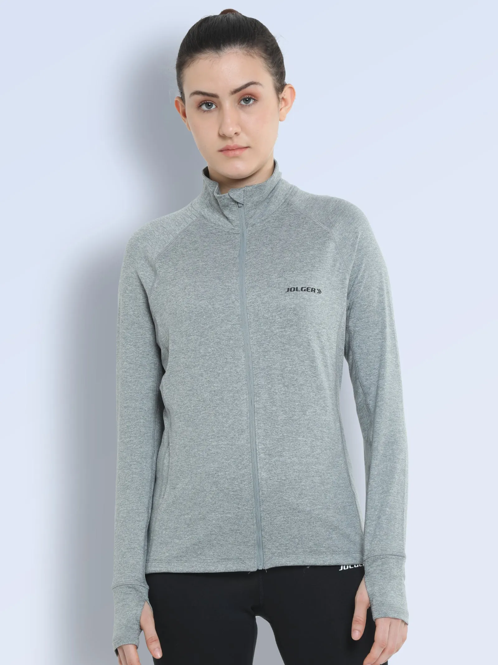Women's UPF 50  Sun Protection High Neck Zipper Jacket