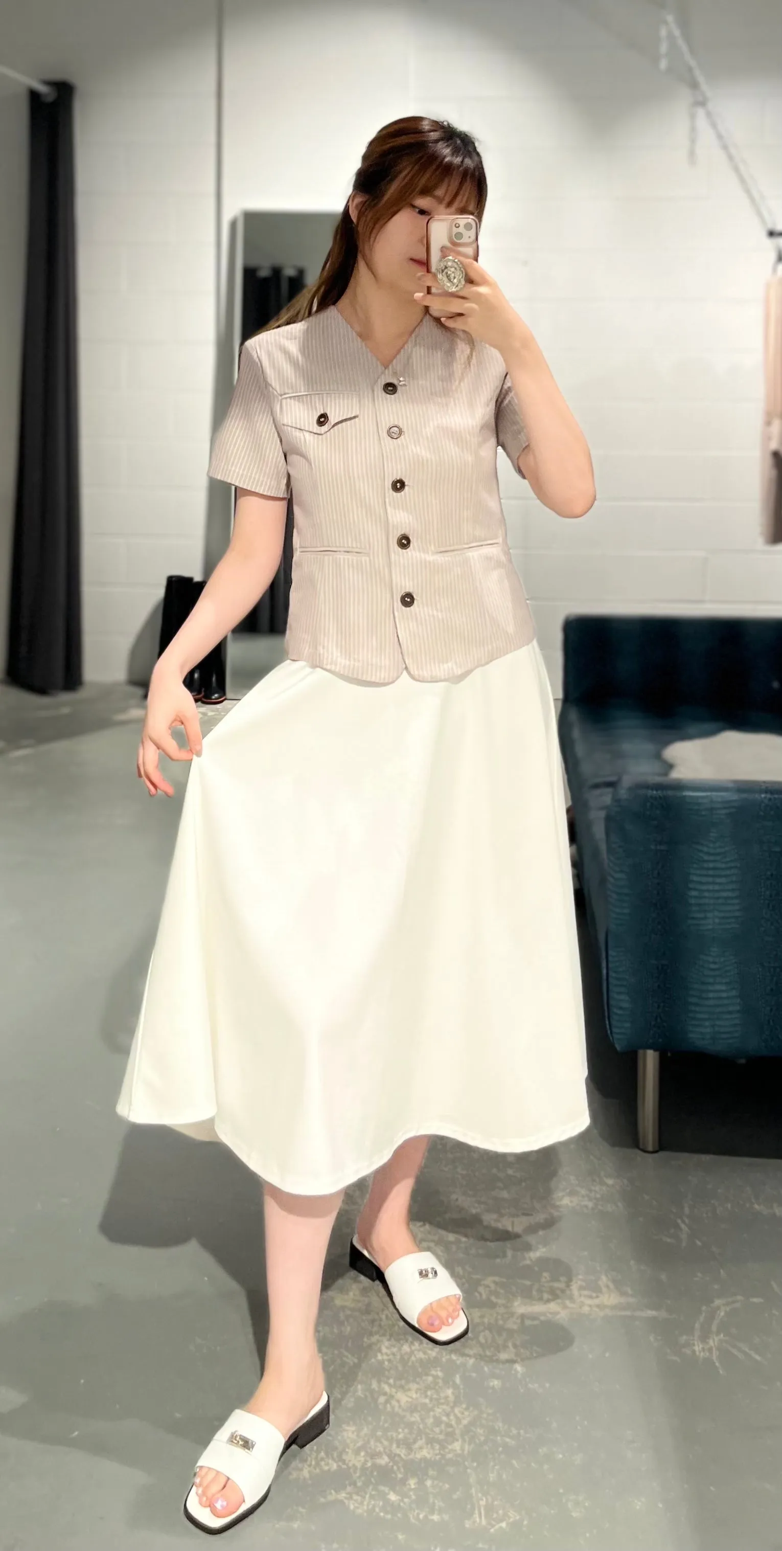 Wonderment Linen Stripe Jacket