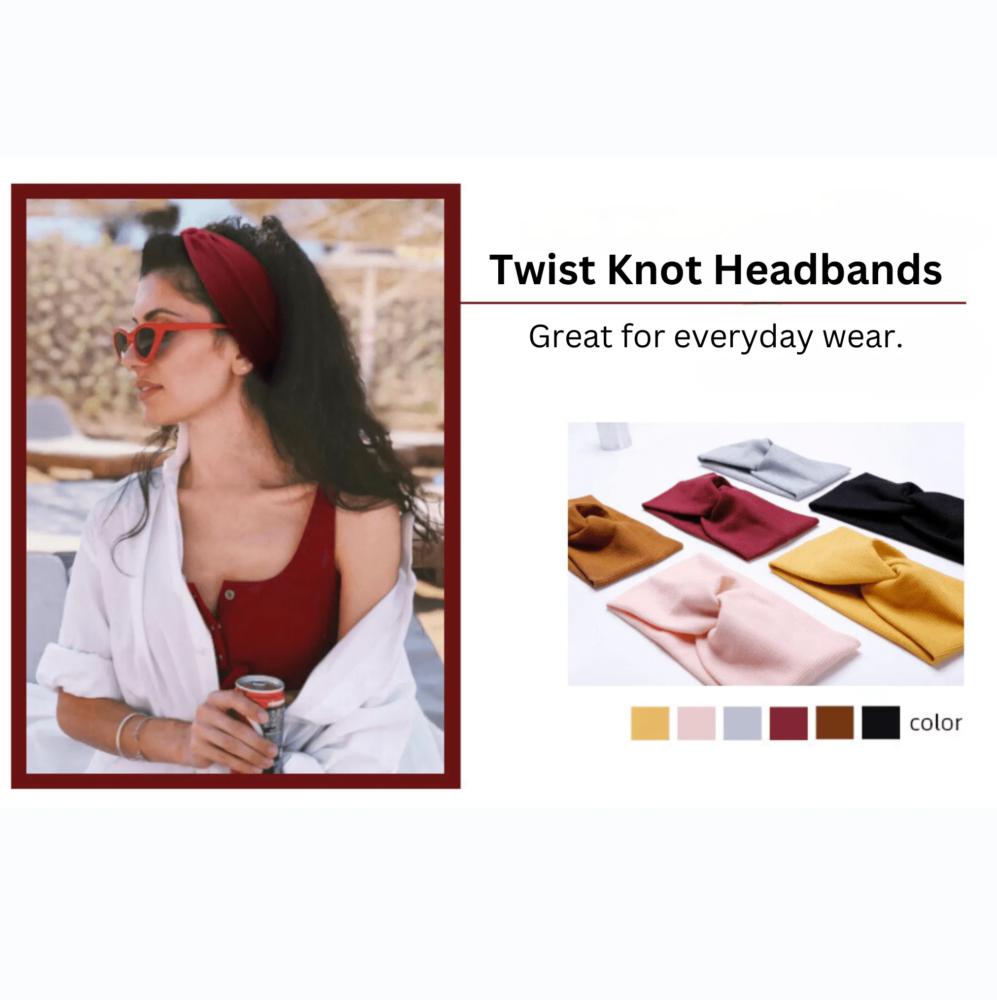 Yellow Twist Knot Headband