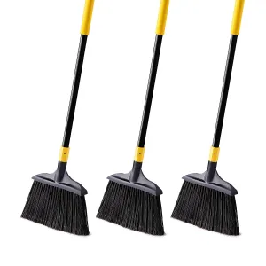 Yocada Heavy-Duty Broom Outdoor Indoor Commercial 3 PCS Perfect