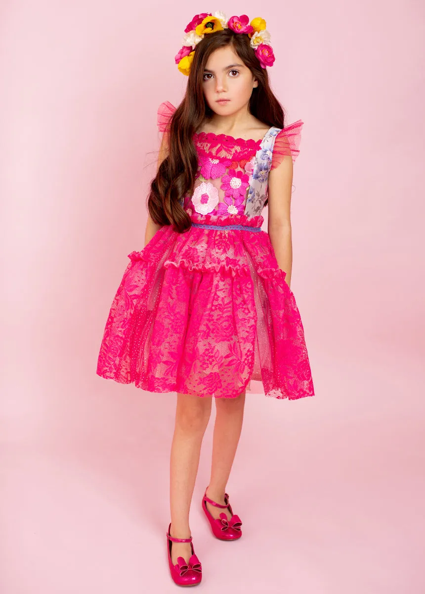Zaliki Dress in Fuchsia