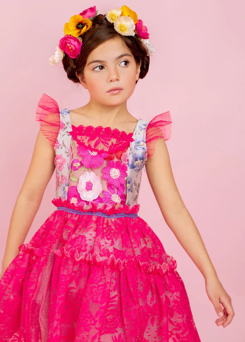 Zaliki Dress in Fuchsia
